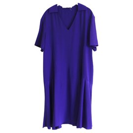 Marni-Purple silk dress-Purple