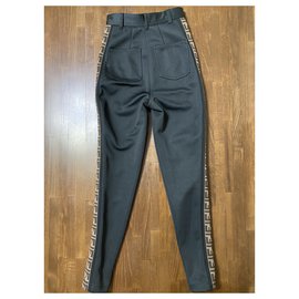 Fendi-Un pantalon, leggings-Marron,Noir