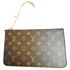 Louis Vuitton-Louis Vuitton, Louis Vuitton Neverfull Pochette Monogram Canva-Brown