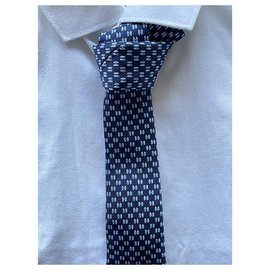 Hermès-Laços-Azul marinho,Azul claro