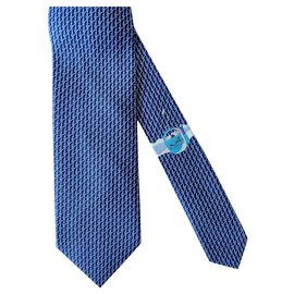 Hermès-Laços-Azul marinho