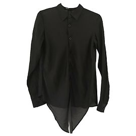 Yohji Yamamoto Y-3 schwarze Bluse Schwarz