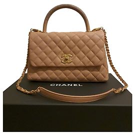 Chanel Lagarto con mango COCO Rosa