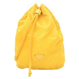 Prada-Bolso de mano de prada-Amarillo