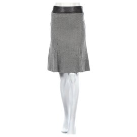 Joseph Grey Wool Skirt Grey