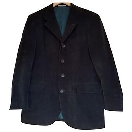 Kenzo Giacca Blazer in Velluto di Cotone Blu Navy Blu navy