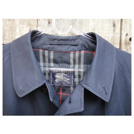 Burberry-capa de chuva homem Burberry vintage t 56-Azul marinho