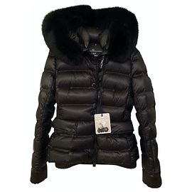 Moncler Grenoble down jacket black nylon Black