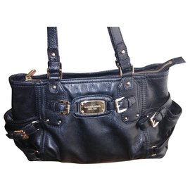 Michael Kors Black Fur Handbag Black