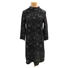 Issa besticktes Kleid Dunkelblau