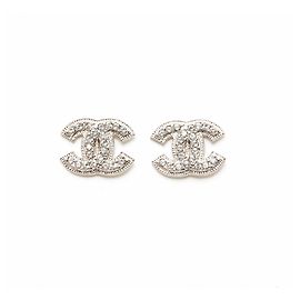 Chanel SILVER CC STRASS BORCHIA M Argento