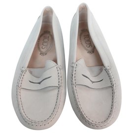 Tod's-Gommini Loafers-Grey