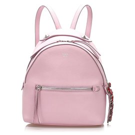 Fendi-Fendi Purple By The Way Leather Backpack-Purple,Lavender