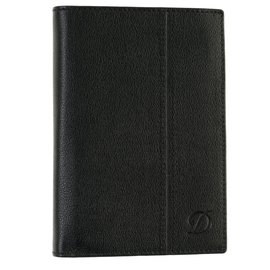 St Dupont-Wallet / Card Holder S.T. DUPONT in black leather in excellent condition-Black