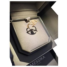 Messika Bague oeil diamant Lucky Pave Doré