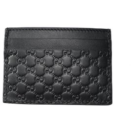 Gucci-credit card holder. Gucci Black-Black