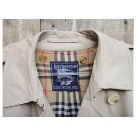 Burberry-men's Burberry vintage t trench coat 50 with removable wool lining-Beige