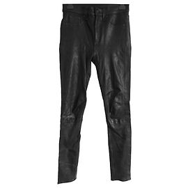 Rag & Bone Dünne Lederhose Schwarz