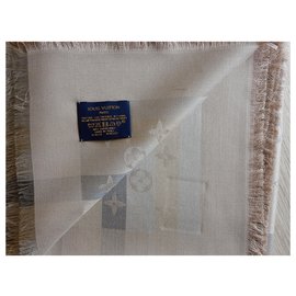 Louis Vuitton-Foulards de soie-Beige