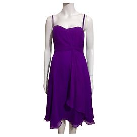 Coast Vestido de seda com alças destacáveis Roxo