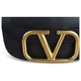 Valentino-VALENTINO GARAVANI SUPERVEE calf leather CROSSBODY BAG-Black