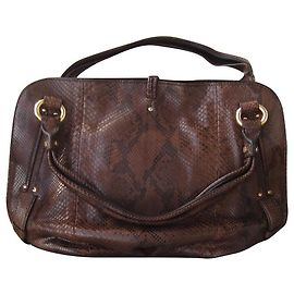 Bolso Céline de pitón color chocolate Chocolate