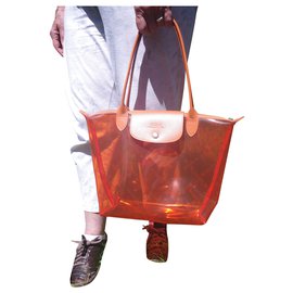 Longchamp-plegable-Naranja