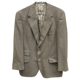 Gucci Brown Wool Jacket Size 52 Brown