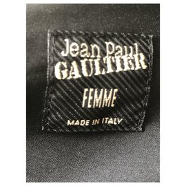 Jean Paul Gaultier-Camisa saariana revisitada de Jean-Paul Gaultier-Preto