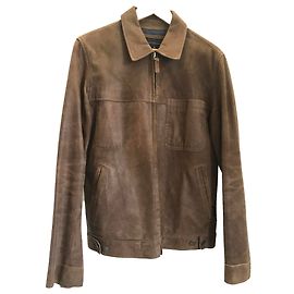 Autre Marque Veste cuir marron Chevignon Marron