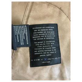 Autre Marque-Chevignon brown leather jacket-Brown