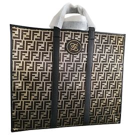 Sac cabas à motif FENDI FF Marron
