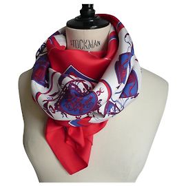 HERMES Silk Square Les Parfums d'Hermès MODELO RARO Multicor