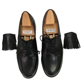 Scarpe da golf JM Weston in pelle nera Nero