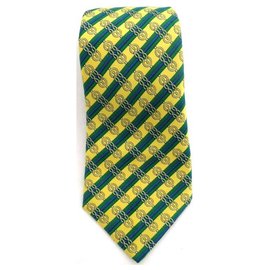 Hermès-Hermès vintage tie, Very good condition-Yellow