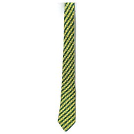 Hermès-Hermès vintage tie, Very good condition-Yellow