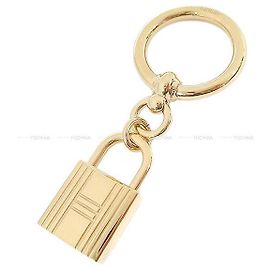Hermès HERMES Schal Ring Loop Charms Cadenas Vergoldet Golden