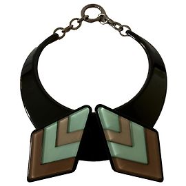 Emporio Armani Collar de resina Negro