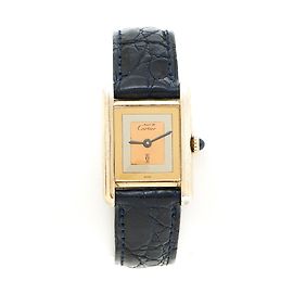 Cartier TANK TRINITY MANUAL BLACK CROCO Noir Doré