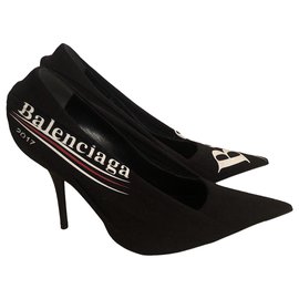 Balenciaga-Balenciaga Knife Black Pumps-Black