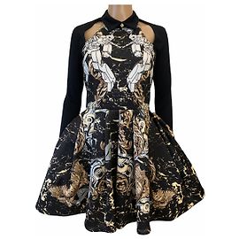 Philipp Plein Dresses Black Beige