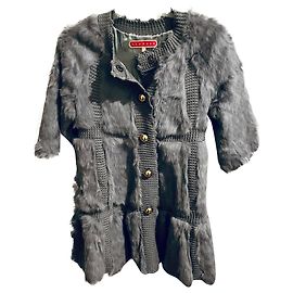 Manoush Kaninchenjacke Grau