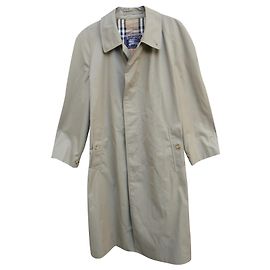 impermeable hombre Burberry vintage t 46 Puro algodón Caqui
