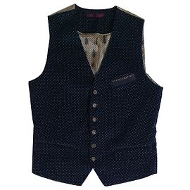 Ted Baker Blazer Jacke Blau Baumwolle Wolle Blau