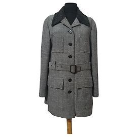 Abrigo Kenzo Jungle gris de lana Gris