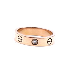 Cartier-cartier 18K 750 1Taille de bague P Diamond Love 50-Doré