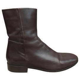 Jil Sander-Jil Sander p boots 38-Dark brown
