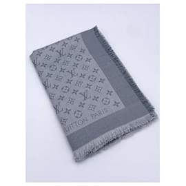 Louis Vuitton-LOUIS VUITTON MONOGRAM SHINE M SHAWL76353-Gris