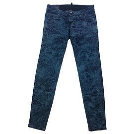 Dsquared2 Jeans mit Eulen Print, Gr. IT 40 Blau