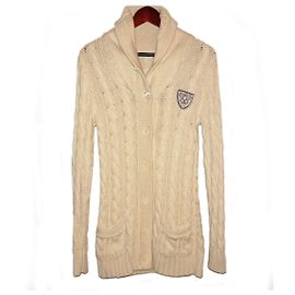 Polo Ralph Lauren Ralph Lauren Schalkragen Strickjacke Creme